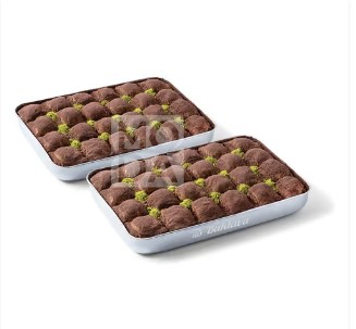 Moda Baklava, Cold Milky With Pistachio, 48Pcs, 7Lbs (3170G) X 5Pack