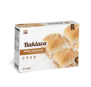 Moda Baklava, Milky Hazelnut (Sutlu Nuriye), Gift Pack, 8Pcs, 12Oz (340G)  X 16Pack