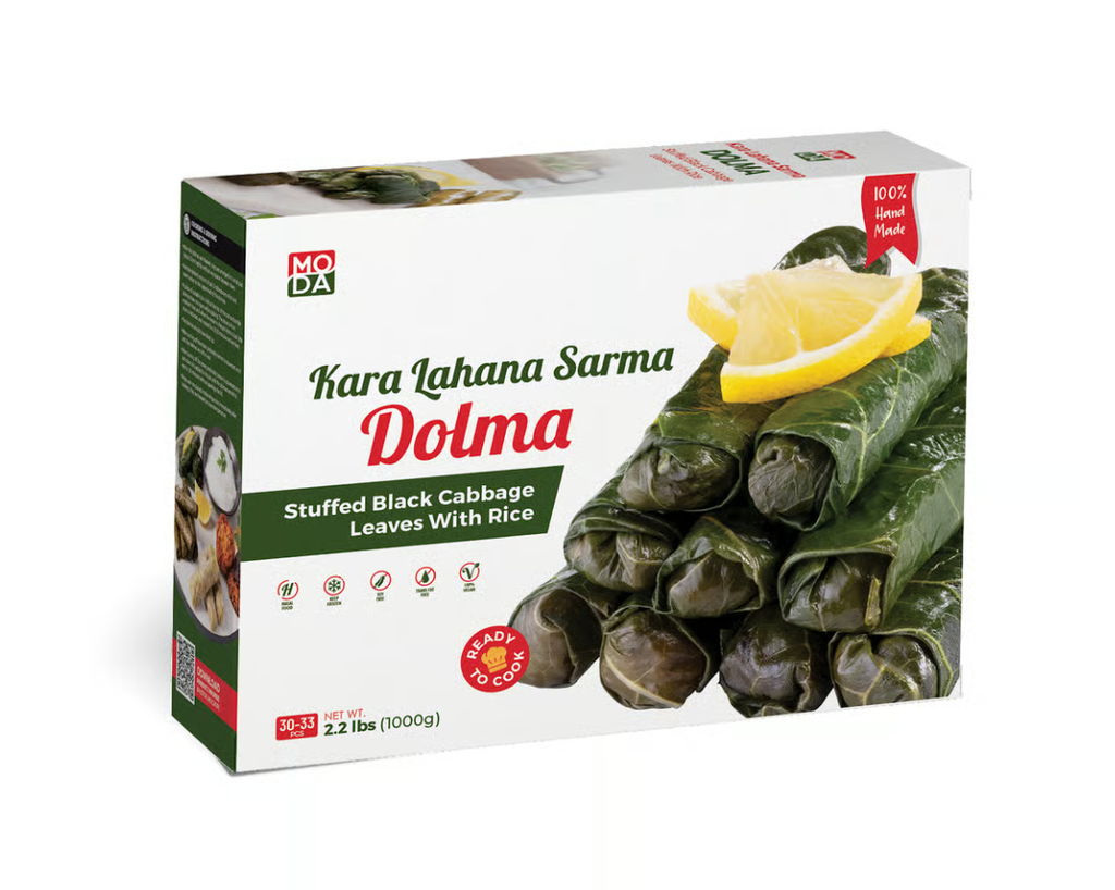 Moda Dolma, Stuffed Black Cabbage Leaves With Rice, Uncooked, 35.2Oz (1000G) X 12Pack