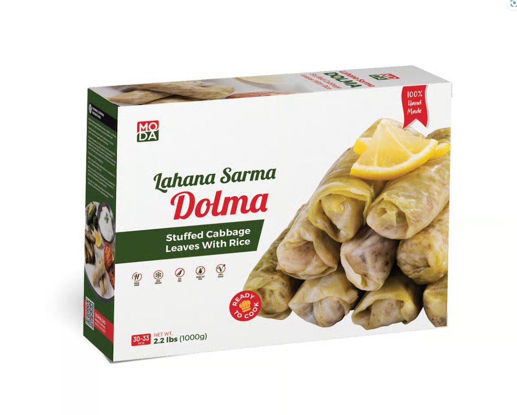 Moda Dolma, Stuffed Cabbage Leaves With Rice, Uncooked, 35.2Oz (1000G) X 12Pack