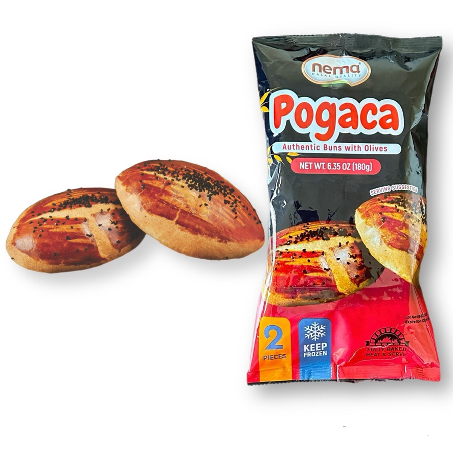 Nema Authentic Buns W/ Black Olives - Zeytinli Pogaca  90 gr x 2 x 40