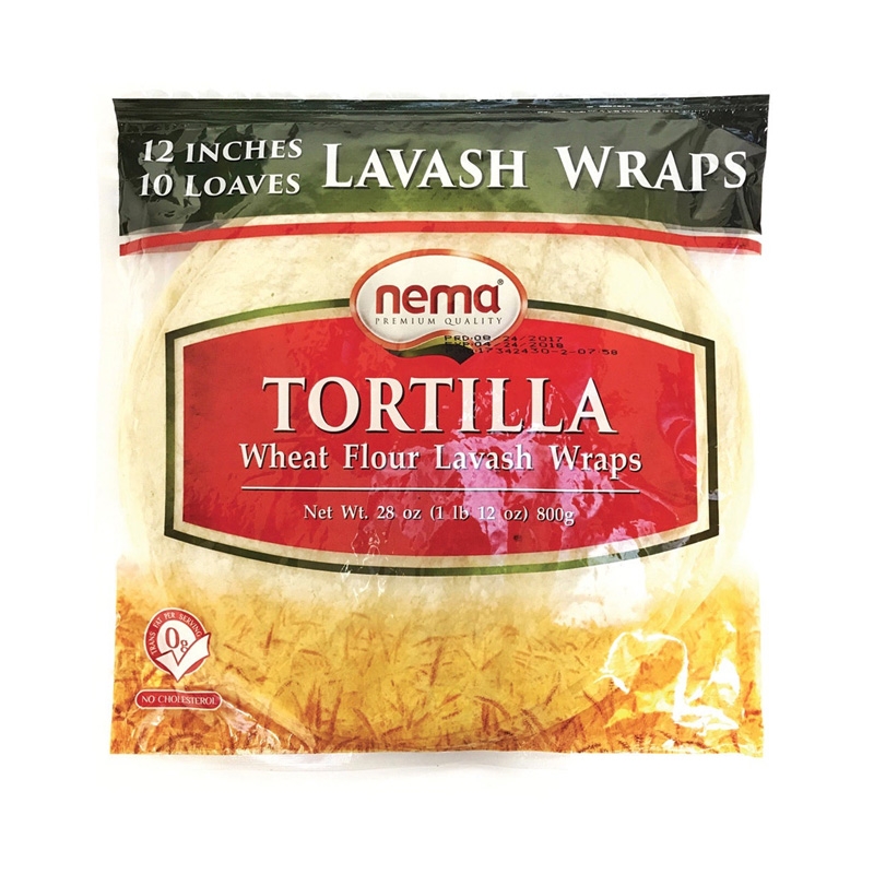 Nema Lavash Wraps Tortilla 12 Inch 10X800G