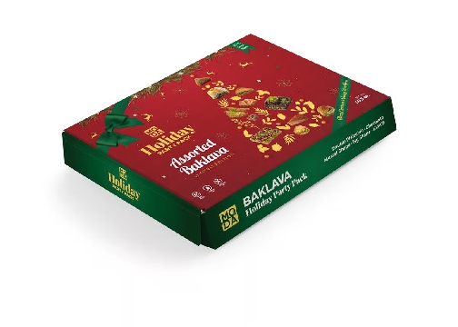 Moda Holiday Series, Christmas, Assorted Baklava, Party Pack, 30.3Oz X 8Pack