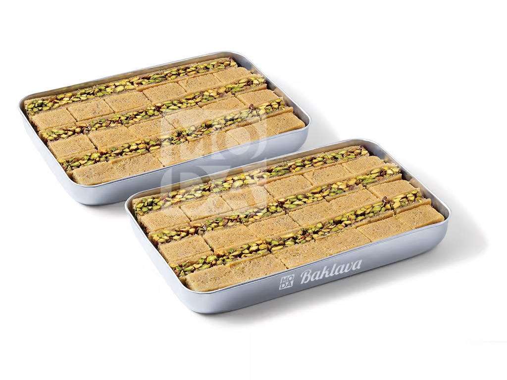 Moda Kataifi, Gold Balloriya With Pistachio (Altın Billuriye), 60Pcs, 6.1 Lbs (2760G) X 5Pack