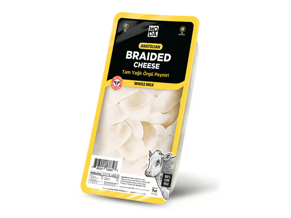 Moda Braided Cheese (Orgu Peyniri), 7Oz (200G) X 12Pack