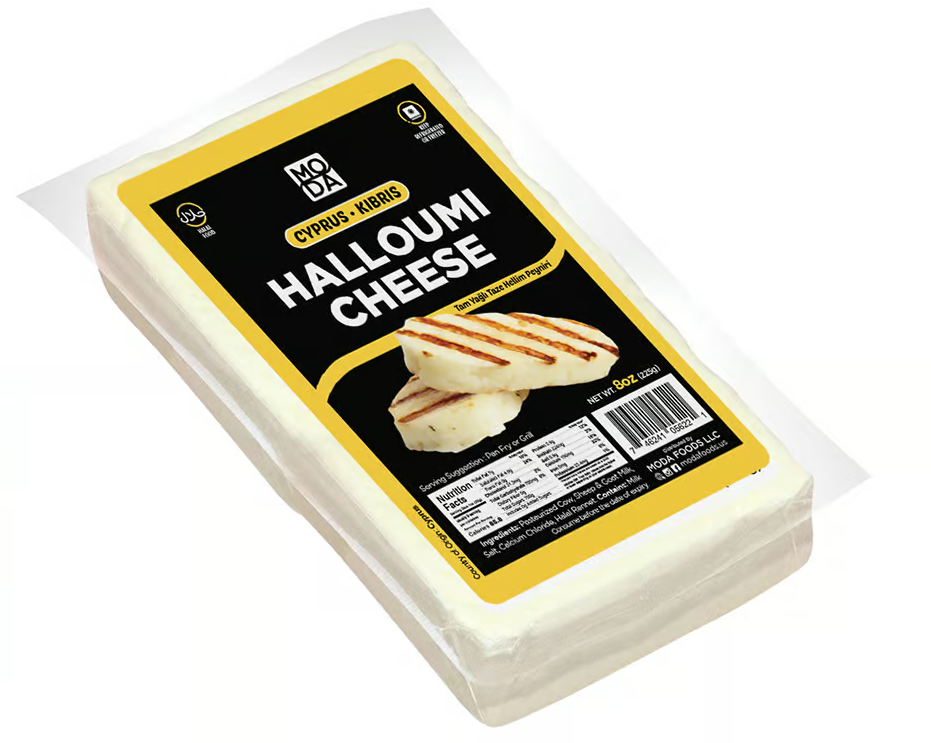 Moda Cheese, Halloumi, Hellim, Cyprus, Cow-Sheep-Goat Milk, 8Oz (226G) X 24Pack
