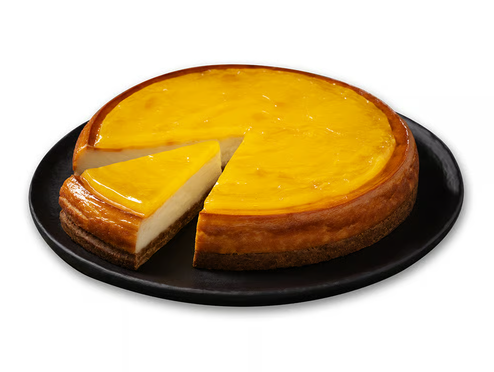 Moda Cheesecake, 9" Pre-Sliced, Lemon, 12pcs x 110g = 2.9lbs (1320g) x 6pack