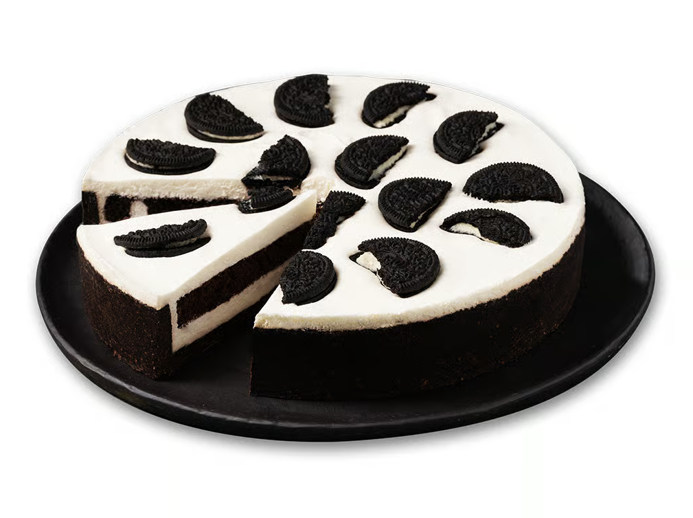 Moda Cake, 9" Pre-Sliced, Oreo, 12pcs x 110g = 2.9lbs (1320g) x 6pack