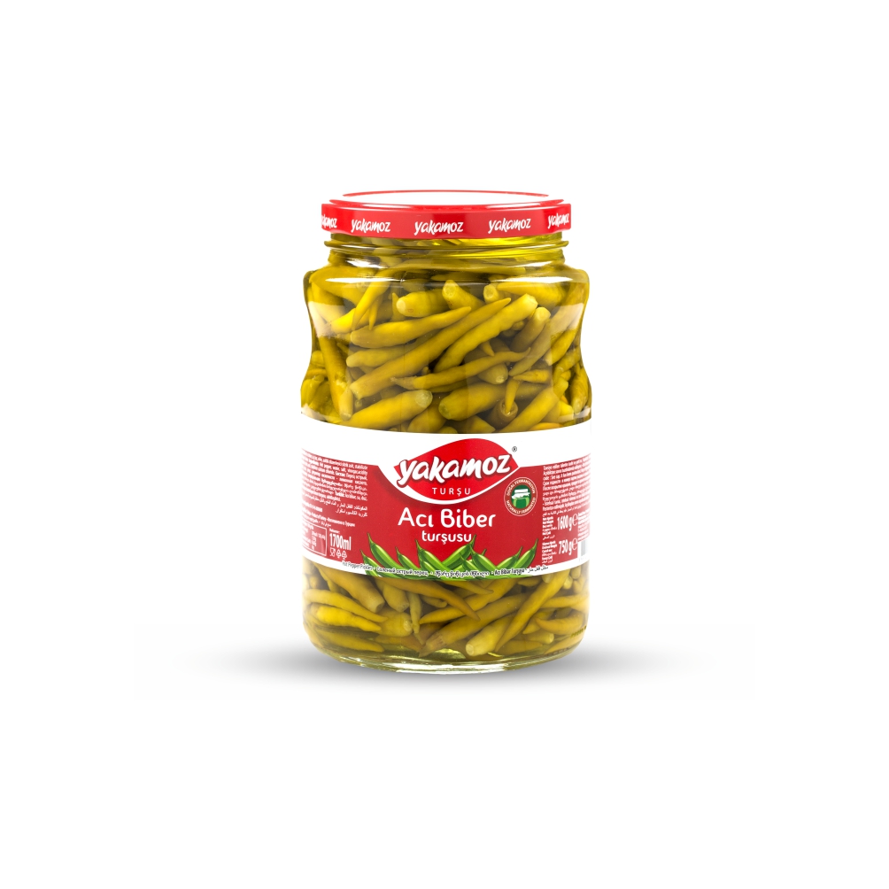 Yakamoz Hot Pepper Pickles 1700Ml x 6