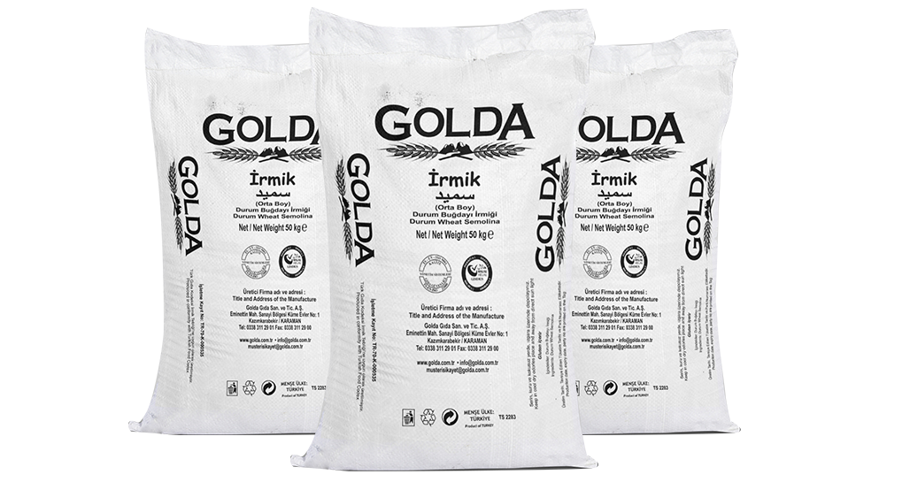 Golda Semolina Flour 50Kg (Irmik Alti Un)