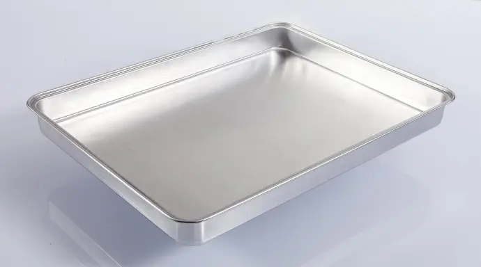 Disposable Aluminum Tray, 30cmX40cmX3.5cm, 0.4mm Thickness