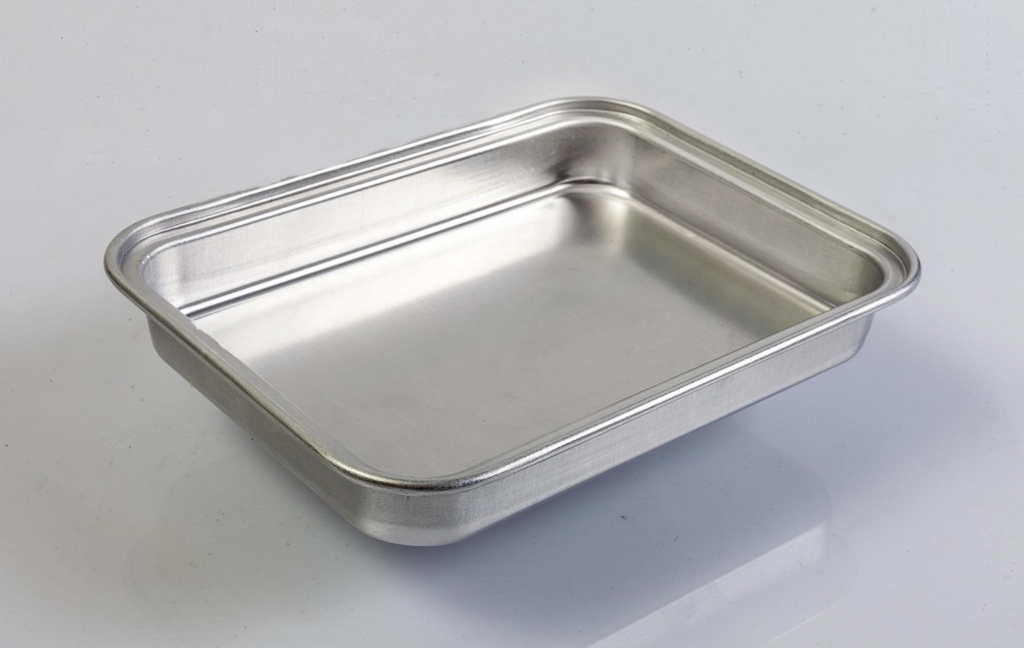 Disposable Aluminum Tray, 13cmX18cmX2.5cm, 0.4mm Thickness