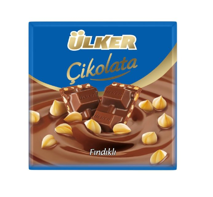 Ulker Hazelnut Chocolate Block 60 Gr X 6 X 6