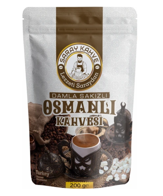 Saray Gum Mastic Coffee 200 Gr X 24