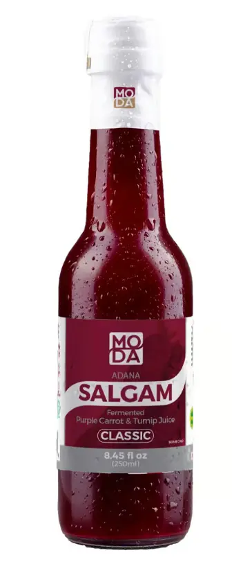 Moda Salgam (Fermented Purple Carrot and Turnip Juice), Classic, Glass,8.45 fl oz (250ml) x 24pcs