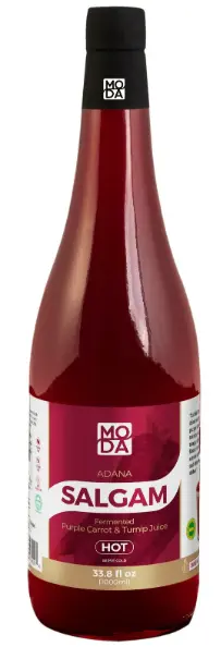 Salgam (Fermented Purple Carrot and Turnip Juice), Hot, Glass, 33.8 fl oz (1000ml) x 12pcs