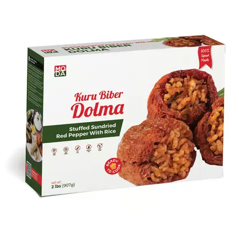 Dolma, Stuffed Dried Red Pepper with Rice, Uncooked, 2lbs (907g) x 12pack