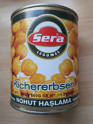 SERA BOILED CHICKPEAS 800GRX12