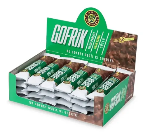 Kahve Dunyasi, Fistikli Gofrik, Pistachio Wafer, 0.84 oz(24g) x24pcs
