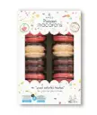 Macaron, Love 2 (Chocolate-Raspberry-Vanilla), 12pcs, 6.2oz (175g) x 6pack x 4box