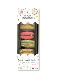 Macaron, Like 1 (Pistachio-Banana-Strawberry), 6pcs, 3.1oz (87g) x 12pack x 4box