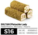 Loqum, Sultan, Pistachio Lady (S16), 6.6lbs (3000g) x 4pack 