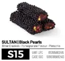 Loqum, Sultan, Black Pearls (S15), 6.6lbs (3000g) x 4pack 