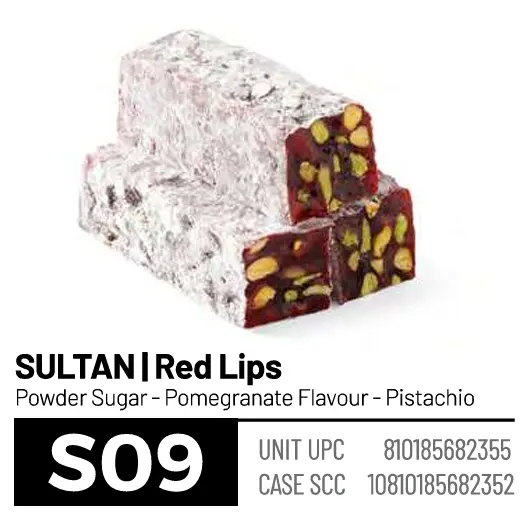 Loqum, Sultan, Red Lips (S09), 6.6lbs (3000g) x 4pack 