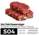Loqum, Sultan, Raisin Night (S04), 6.6lbs (3000g) x 4pack 