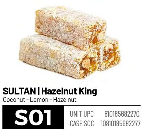 Loqum, Sultan, Hazelnut King (S01), 6.6lbs (3000g) x 4pack 