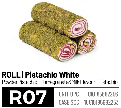 Loqum, Roll, Pistachio White (R07), 6.6lbs (3000g) x 4pack 