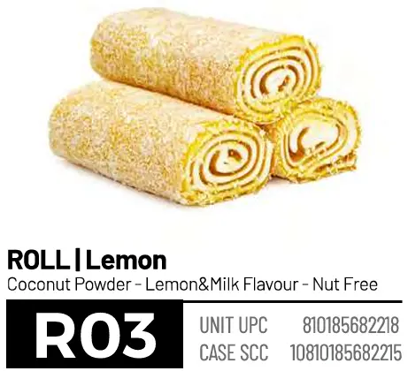 Loqum, Roll, Lemon (R03), 6.6lbs (3000g) x 4pack