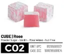 Loqum, Cube, Rose (C02), 6.6lbs (3000g) x 4pack