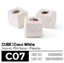 Loqum, Cube, Coco White (C07), 6.6lbs (3000g) x 4pack
