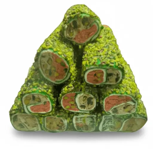 Turkuaz Delight, Rice Pistachio Kiwi Flavored Double Hazelnut Cream Pistachio , 11lb