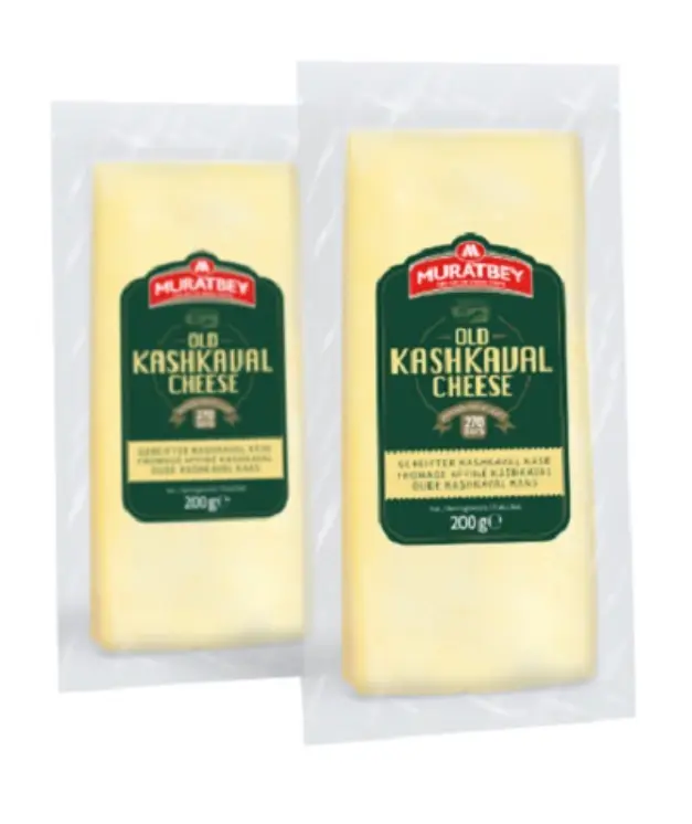 Muratbey Old Kashkaval Cheese 12x7.1oz (200g) Pack, foil [12 ea in bx]