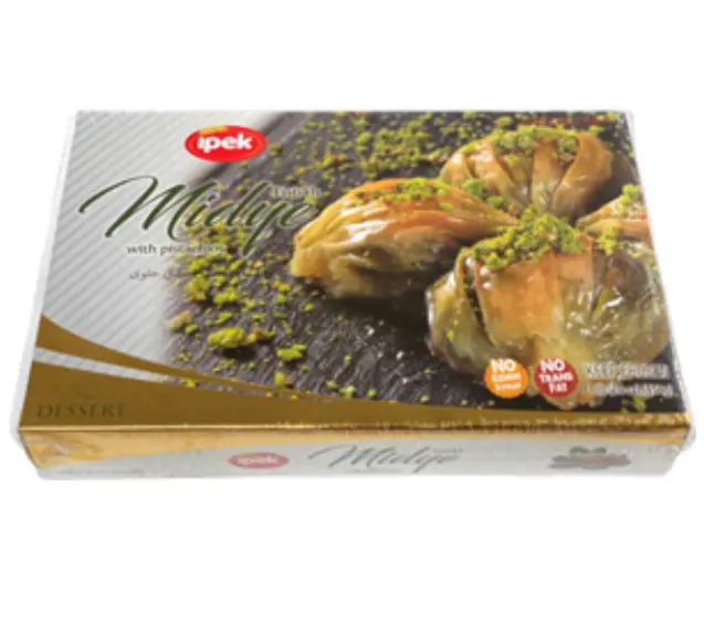 Ipek Midye Baklava w/ Pistachios 12x16oz (454g) Box [12 ea in bx]