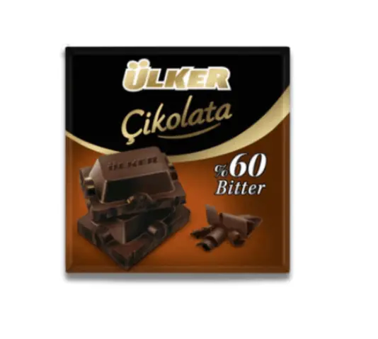 Ulker, Bitter Kare, Dark Chocolate Squares 60gr x 36pcs