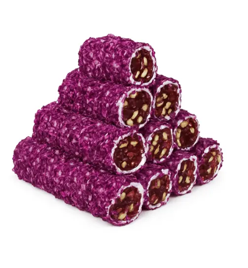 Turkuaz Delight, Rose Petal Milk & Pomegranate Flavored  Hazelnut Roll, 11lb