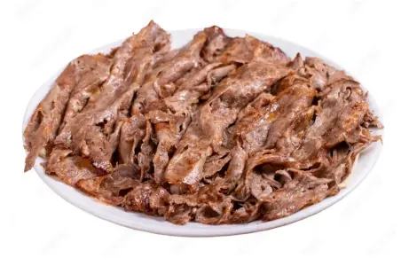 MODA Doner, Meat, %100 Leaf, Cooked, Sliced, Bulk, 5lbs x 4bag = 20lbs