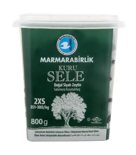 Marmarabirlik, Dry Sele Olive 2XS (Kuru Sele Zeytin), 800gr x 6ea
