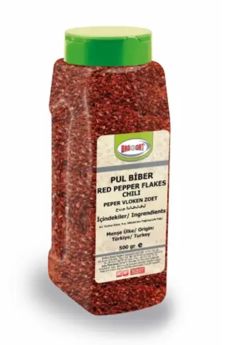 Bagdat, Pet Container, Pul Biber, Red Pepper Flakes, 17.6oz (500g) x 6pcs