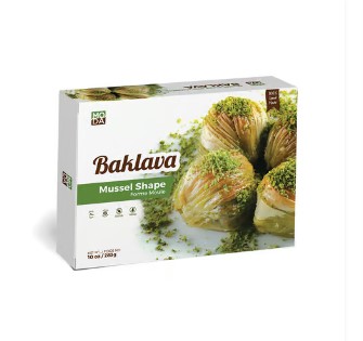Moda Baklava, Mussel Shape With Pistachio, Gift Pack, 8Pcs, 10Oz (283G) X 16Pack