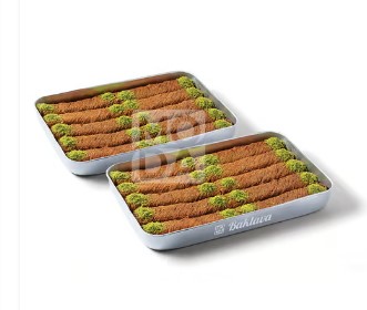 Moda Kataifi, Diyarbakir Burma With Pistachio, 20Pcs, 5.5Lbs (2500G) X 5Pack