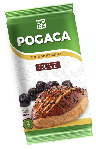 Moda Pogaca, Olive, 4oz (112g) x 2pcs x 18pack