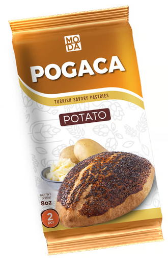 Moda Pogaca, Potato, 4oz (112g) x 2pcs x 18pack