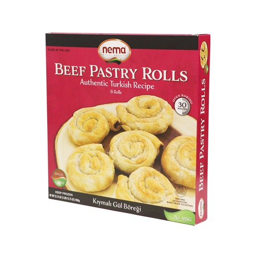 Nema Beef Pastry Rolls 8X900G (Kiymali Gul Boregi) 