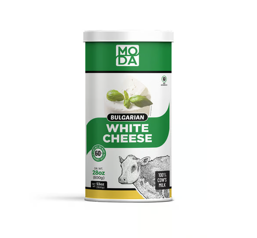 Moda Bulgarian White Cheese, Green, 28Oz (800G) X 6Tin