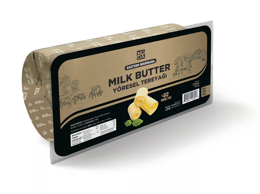 Moda Milk Butter (Yoresel Tereyagi), Unsalted, 17.6Oz (500G) X 12Pack