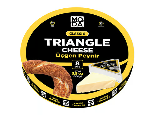 Moda Triangle Cheese (Ucgen Peynir), 3.5oz (12.5g x 8 pcs) x 24pack